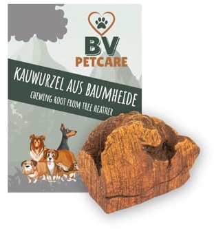 BV Petcare® Kauwurzel der Baumheide für Hunde | Kausnack | Spielzeug & Kaumuskeltraining für Hunde (M)