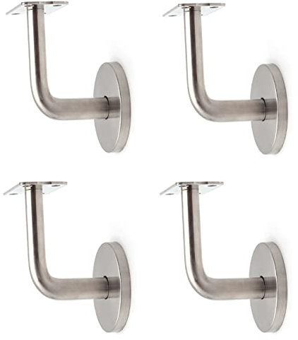 4 Pezzi Corrimano, Supporto Corrimano, Corrimano Scale, per la Protezione Della Sicurezza Nei Vani Scala, Corridoi, Bagni, ecc