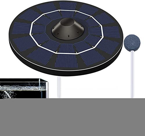 Keptfeet 5 Ossigenatore a Pompa d'Aria Solare - Pompa di Ossigeno 'Aria dello Stagno della Piscina all'aperto 'ossigenatore 'Acquario,Aeratore Solare per laghetti Senza Rumore