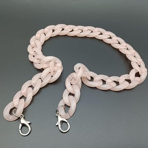 RIDAEX Acryl-Taschenkette, Taschengurt, abnehmbares Taschenzubehör, Bunte Damen-Harz-Kette, Taschenkette, Fischgrätenkette