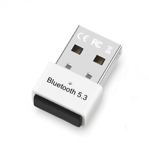 Adattatore Bluetooth USB 5.3, Collega e Usa Chiavetta Bluetooth per PC Laptop EDR Dongle USB Bluetooth Compatibile con Windows 11/10/8.1/7