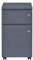 Inter Link – Rollcontainer mit Einer Schublade und Einer Tür - Bürocontainer Standcontainer - Abschließbar - Melanimbeschichtet - Maßen in cm : B 44 x T 52 x H 77 - Farbe Anthrazit - File Guard
