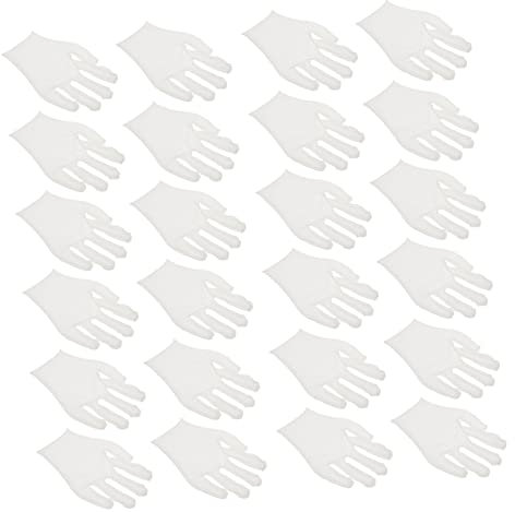 DOITOOL 12paar Baumwollhandschuhe Dicke Arbeitshandschuhe Schützende Warme Handschuhe Für Garten Reinigung Schmuckinspektion Wiederverwendbar Dehnbar Einheitliche Atmungsaktiv