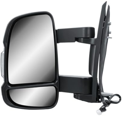 Rétroviseur gauche bras long électrique et chauffant avec clignotant pour Fiat Ducato Citroën Jumper Peugeot Boxer 2006 à aujourd'hui Opel Movano 2022 à aujourd'hui