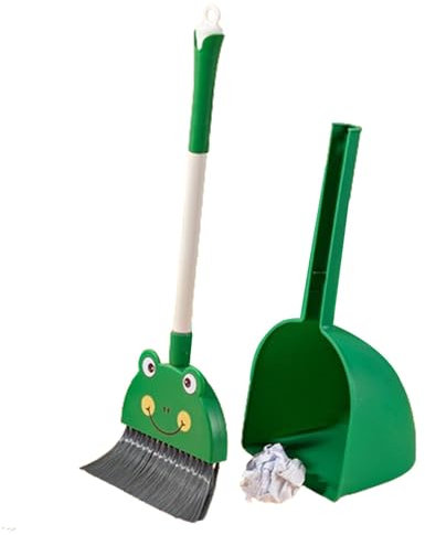 Kinder Putzset, Kinderbesen Und Kehrschaufel, Reiniungs Haushalt Spielzeug, So Tun Als Ob Kinderbesen Kehrschaufel Reinigungsset, Lustiges Und Lehrreiches Reinigungsspielset Für Kleinkinder
