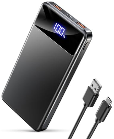 Power Bank Fast Charging 12000mAh, Portable Charger PD22.5W, PD3.0 QC4.0 USB-C/USB-A Output, Phone Battery Pack for iPhone 16 15 14 13 Plus Pro Max Mini,Glaxy,Xiaomi
