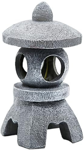 CGTQROVR Statue di pagoda giapponese Pagoda impermeabile lanterna decorativa lanterna di pietra giapponese per giardino giardino da balcone veranda