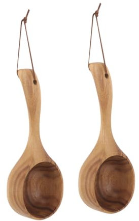 Mobestech 2pièces Louche à Eau pour Bain Et Sauna Manche Long Lot de Utilisation Salle De Bain Rinçage Shampoing