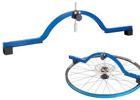 Medidor de alineación de cubo de rueda de bicicleta, 680 x 50 x 19 mm, ajustable, herramienta de calibración de alineación, aleación de aluminio, herramienta portátil para medir el equilibrio de