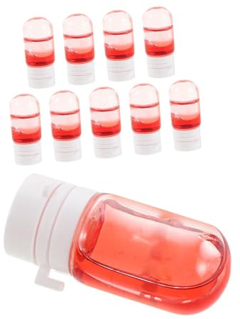 CIYODO 10 Pièces Mini Huile Capillaire Parfumée Huile Essentielle Cheveux Bouclés Capillaires Parfumées Pour Femmes Mini De Parfum Pour Cheveux Pour Bouclés Red