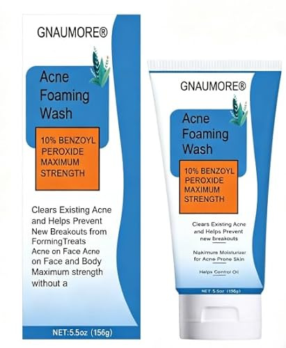 Lavado de espuma del acné,Acne Foaming Wash Acne Espuma limpiadora suave para la cara，Espuma de Limpieza Profunda de Poros para Limpieza Facial Contra