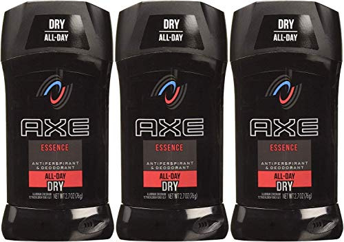 Axe Dry Antiperspirant Deodorant Stick, Essence, 2.7 Ounce (Pack of 3)
