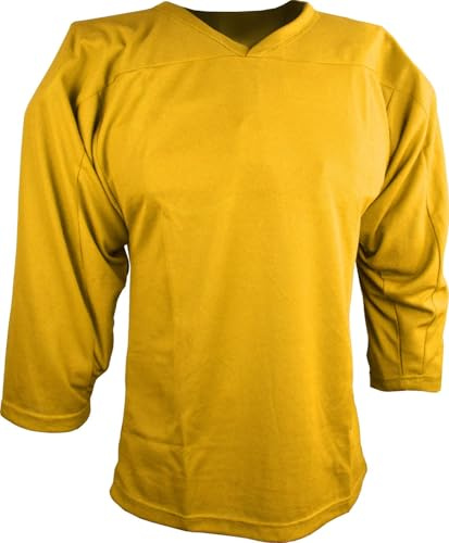 Sports Unlimited Youth Hockey Jersey, Youth Hockey Practice Jersey for Kids Gold