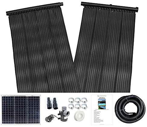 LOWENERGIE Total Solar Swimming Pool Heater Mat 20w Panel Pump Pool Hose Kit (1 MAT, 0.66 X 6M)