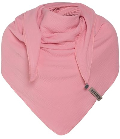 KNIT FACTORY - Liv Dreieckstuch - Tuch Schal für Damen - Weiches Musselintuch - Für Frühling und Sommer - 100% Bio-Baumwolle