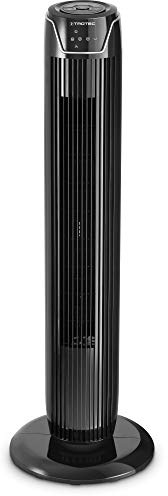 TROTEC Ventilatore a Torre TVE 36 T - Silenzioso con Telecomando Timer | Display LED 3 Livelli Oscillazione 60° 45 W Nero
