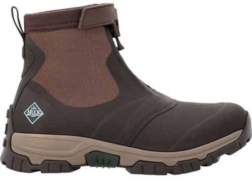 Muck Boots Men's Apex Mid Zip Performance Waterproof Ankle Boots, Dark Brown, 6