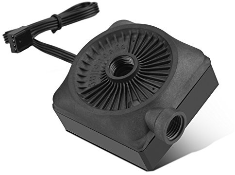 Goshyda Pompa di Raffreddamento Ad Acqua per Computer, CC 12V Ultra Silenziosa, Pompa CPU Filettatura G1 / 4 da 500 L/H, per di Raffreddamento Ad Acqua