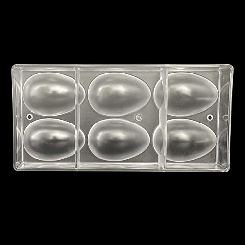 3D-Osterei-förmige Schokoladen-Transferform, Polycarbonat-Schokoladenformen, DIY-Backwerkzeuge, Bäckerei-Gebäck-Behälter, transparente Schokoladenplatte, Süßigkeitenform, Backform-Form