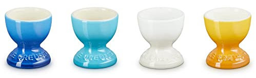 Le Creuset Set of 4 Egg Cups with Foot, Riviera, 89066001219030
