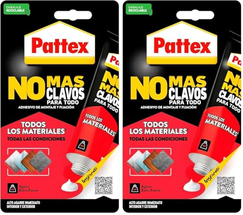 Nural Pattex No Mas Clavos Para Todo (Tubo 142gr) (Paquete de 2)