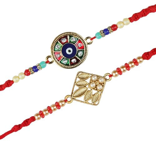 Rakhi for Brother Sister Set of 2 Rakhi Thread Bracelet Dora Set Gift Card