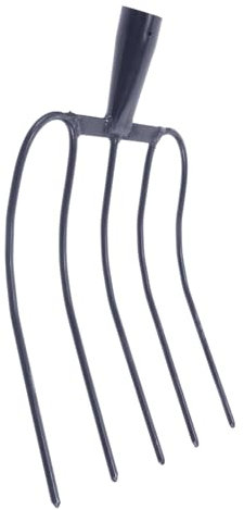 Happyyami Horquilla De Mano para Estiércol De Caballo Herramienta Agrícola para Exteriores para Jardines y Horquilla Práctica para