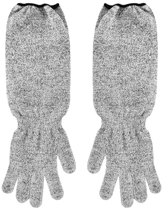 Manchons de sécurité pour les coupures – Gants anti-coupures | Manches de protection résistantes aux coupures | Gants multifonctionnels résistants aux coupures pour la cuisine | Gants de protection