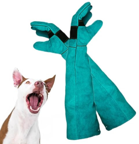 Gants De Manipulation d'animaux – Gants De Protection pour Animaux De Compagnie, Gants De Protection en Cuir Anti-Morsure | Gants De Protection pour Animaux De Compagnie, Résistants Aux Épines, Gants