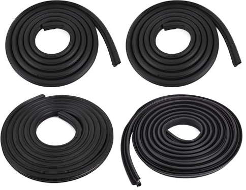 INLY 4 TLG Dichtungssatz Türdichtung + Heckklappendichtung + Schiebetürdichtung Dichtung Gummidichtung kompatibel mit Transporter T4 7D0837911 7D0837912 7D0843791C (1990-2003)
