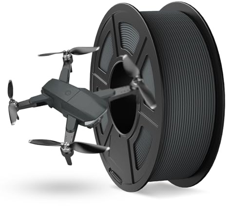 JAYO Rapid Matte PETG Filament 1.75mm Grau, Hohe Festigkeit PETG | Matte Oberfläche, High Speed 50-600mm/s, Geringer Verziehung, Guter Haftung. ±0.02mm Präzision, 1.1kg – 100g extra