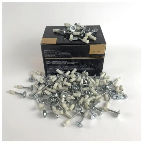 TIEOAXFT Concrete Nail Gun Set Portable Nail Shooting Machine With Nails Tool Bag Household Decor Wall Anchor Wire Slotting Device(100PCS nails)
