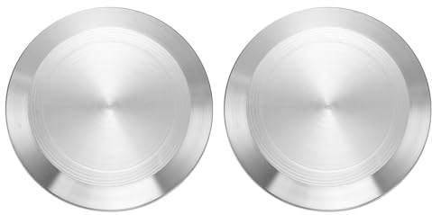 PATIKIL Tapa De Extremidad De Abrazadera Sanitaria Tri, 2Pcs 304 Acero Inox Sólido Tapón Para Tubo De 1-1/2 (38mm) OD Ferrule Flange 50.5mm OD Accesorio De Abrazadera, Plateado