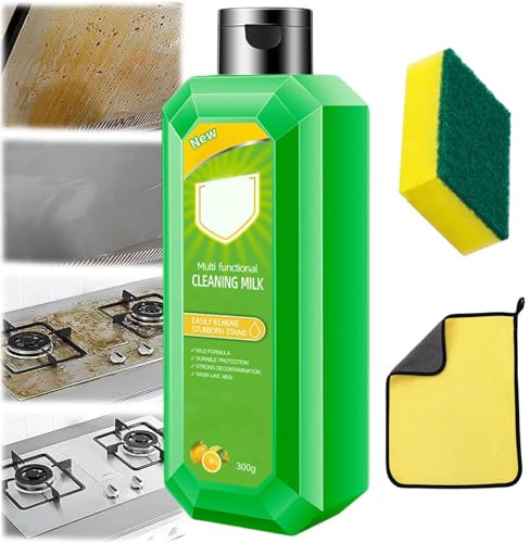 Cleaning Milk House Cleaner, 300g Powerful Multifunctional Concentrated Cleansing Lotion, Multi-Purpose Effective Cleaning Milk Effectively Remove Stains and Dirt Various Surfaces (1PC)