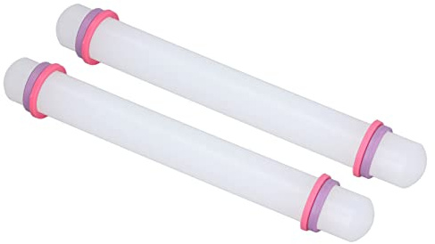Dioche Mattarello Fondente 2 Pezzi Piccoli Mattarelli in plastica: Sicuri, Durevoli, Robusti e con una Superficie Antiaderente, Adatti a Varie Esigenze di cottura.