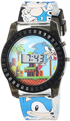 Accutime Sonic The Hedgehog Kids' SNC4008 Digital Display Quartz Blue Watch