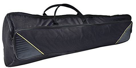 Dilwe Borsa per Trombone, Portatile Alto/Tenore, Tessuto Oxford Impermeabile, 2 Scomparti Separati, Nero