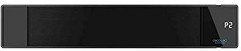 Cecotec Chauffage Mural d'éxtérieur Ready Warm 8700 Power Steel, Radiation par Infrarouge, 2400 W, Panneau en Verre, Écran LED, Minuterie, Télécommande