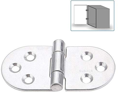 Scharnier Klappe Schrankscharnier Edelstahl Elektrokasten T-Riemen Schweres Schuppen Tor Türscharnier Für Marine Boot Fenster Möbel Hardware 80X40Mm