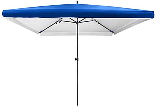 GCSQF Sombrilla de jardín Parasol Sombrilla Reforzada y Duradera, Sombrilla Rectangular para Patio, Ajustable en Altura/Plegable, Protección UV 50+, Acero Engrosado GCSQF210603(Size:2.8m * 2.2m)