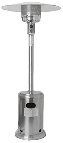 Axdwfd Portable Outdoor Heater Height Adjustable Outdoor Patio Heater Propane Outdoor Garden Parasol Patio Heater Silver