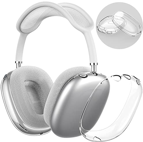 NIUTRENDZ Clear Hülle für AirPods Max - Weiche TPU Case Transparent Schutzhülle【Anti-Fingerabdruck, Anti-Kratzer & Anti-Staub】