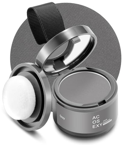 Acosexy Root Touch Up Powder - Instant Gray Hair Coverage for Hairline, Eyebrows, Men's Beard, and Bald Spots