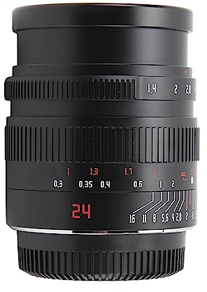 24 Mm F1,4 APS C Objektiv mit Großer Blende und Manueller Fokussierung, Halbrahmen-Kameraobjektiv, für M4/3-Halterung für GH3 GH4 GF1 GM1 GM5 für E M1 E M5