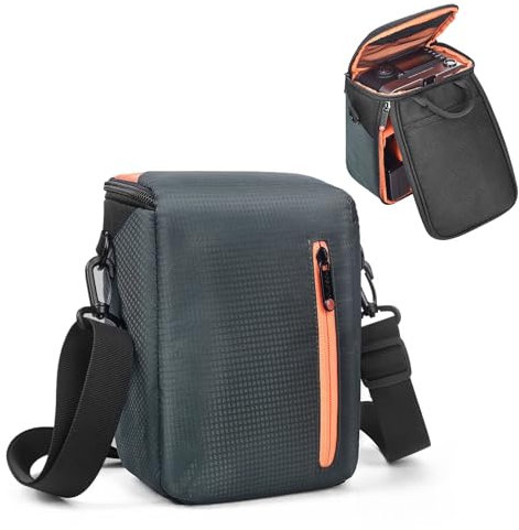 FOSOTO Kompakte Kameratasche Spiegelreflex, Schnellzugriffstasche für SLR, Zoomobjektiv, Kabel und Zubehör,Umhängetasche Schultertasche Kompatibel mit Canon, Nikon, Sony, Panasonic