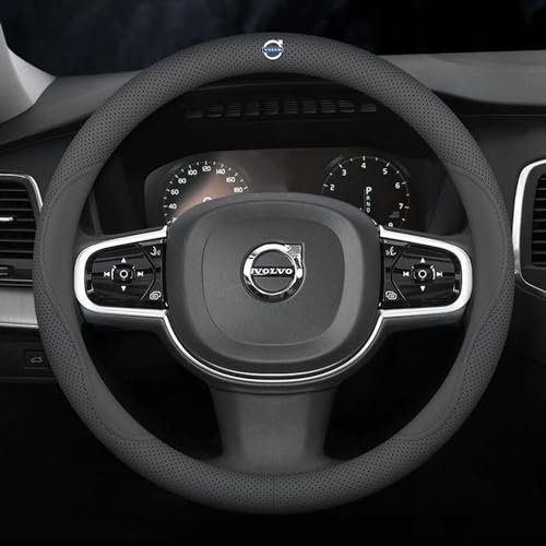 ZUMAHA Auto Lenkradhüllen lenkradabdeckung für Volvo C40 S60 S60L S90 XC Classic XC40 XC60 XC70 XC90 Autolenkradbezug Protector Interior Zubehör,Blackstyle