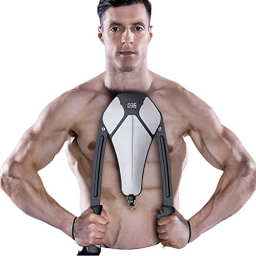 Hydraulischer Power Twister, Verstellbarer Armtrainer mit Widerstand, Brustexpander für Zuhause 10-200 N, Heimfitnessgerät-Stange für Männer und Frauen
