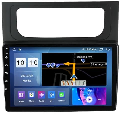 HYGZYH Android 12.0 Estéreo para coche 2 DIN Radio para Volkswagen Touran 2011-15 GPS Navegación por satélite Reproductor multimedia Pantalla táctil de 9 pulgadas Receptor FM BT 4G 5G Wifi DSP Carplay