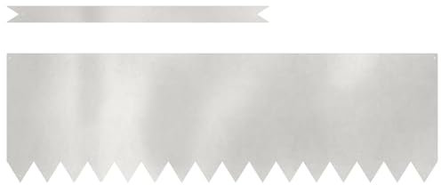 vidaXL Set med Trädgårdsränder i Rostfritt Stål 50 Hållbar Utomhuskant Idealiskt För Vägar Blomrabatter Modern Design Enkel Att Installera Värmebeständig Metall Perfekt För Landskapsdesign Hård