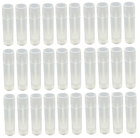 Vaguelly 30stücke Teiliges Klare Lippenbalsambehälter Leer Lippenpflegestift Hüllen Für Diy Lipgloss Selbstgemacht Kleine Tuben Nachfüllbar Hochwertige Kosmetikbehälter